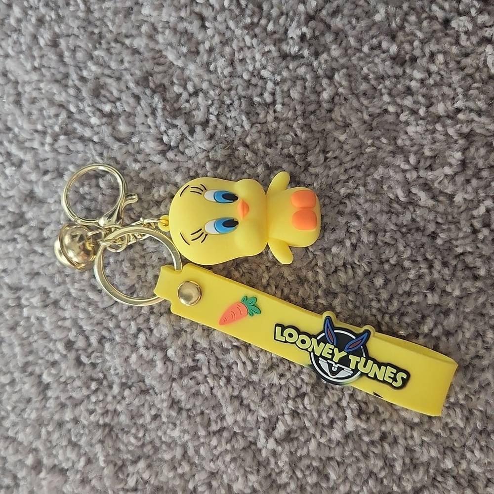 Looney Tunes Tweety Yellow Keychain!